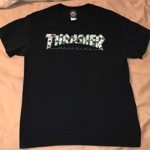 Thrasher Roses Black Tee